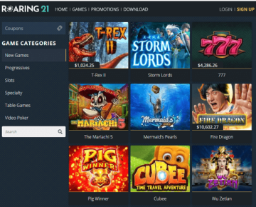 Roaring 21 Casino Games